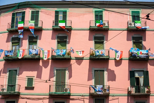 2023年5月7日 意大利那不勒斯 庆祝在马拉多纳33年后的今天 人们欢欣地期待着世锦赛的到来 — 图库照片