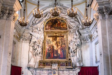 Napoli, İtalya 'nın Forcella bölgesindeki Disiplin della Santa Croce Kilisesi