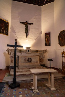 Napoli, İtalya 'nın Forcella bölgesindeki Disiplin della Santa Croce Kilisesi