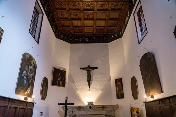 Kerk Van Disciplina Della Santa Croce Wijk Forcella Napels Italië — Stockfoto