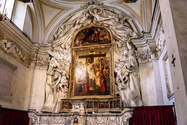 Kerk Van Disciplina Della Santa Croce Wijk Forcella Napels Italië — Stockfoto