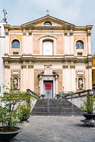 Santa Maria Dei Miracoli Kyrkan Hjärtat Neapel Sanit Distriktet — Stockfoto