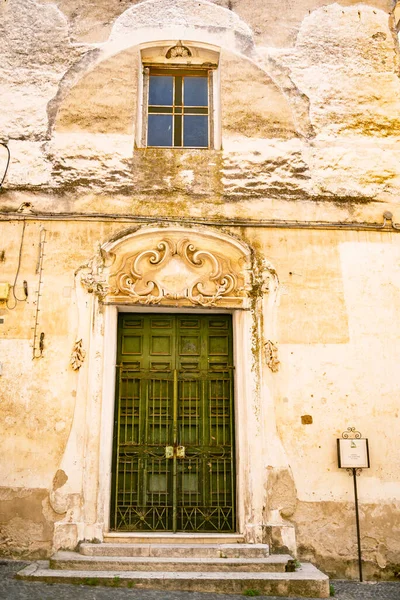 Sessa Aurunca Campania Fachada Entrada Igreja Sant Agostino Construída 1433 — Fotografia de Stock
