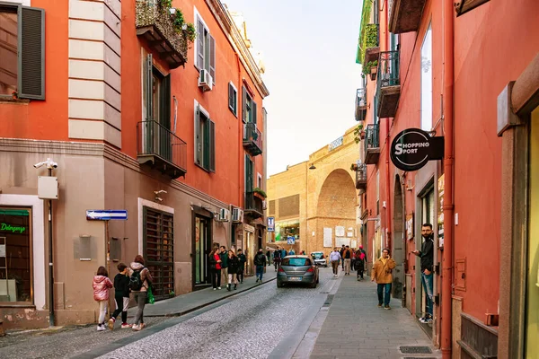 Pozzuoli Italien März 2023 Blick Auf Die Typischen Wohngebäude Zentrum — Stockfoto