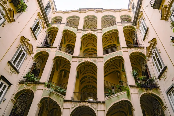 Palazzo Dello Spagnolo Palácio Estilo Rococó Barroco Centro Nápoles Itália — Fotografia de Stock