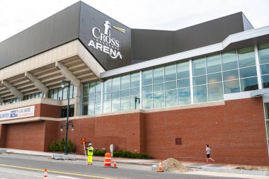 Portland, Maine - 5 Ekim 2015 Portland, Maine 'de Cross Sigorta Arena eğlencesi. ABD