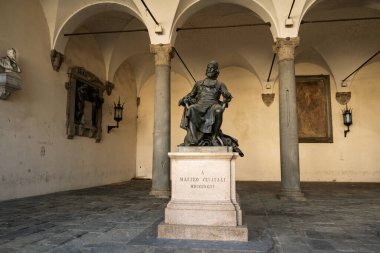 Photo of Monument of Matteo Civitali. XV century Italian Sculptor. Lucca, Italy clipart