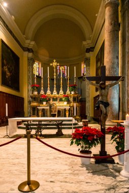 Livorno, Toskana, İtalya: Assisi, İtalya 'daki Aziz Francis' e ithaf edilen Livorno katedralinin içi
