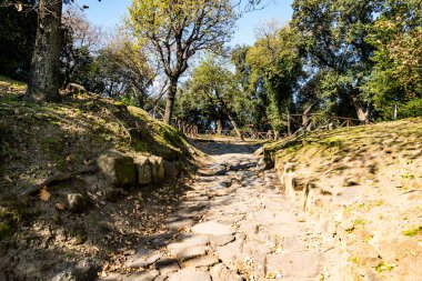 İlk antik Yunan kolonisi Cuma 'nın arkeolojik kenti Napoli yakınlarındaki İtalyan Yarımadası. İtalya
