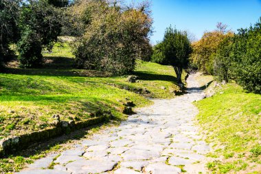 İlk antik Yunan kolonisi Cuma 'nın arkeolojik kenti Napoli yakınlarındaki İtalyan Yarımadası. İtalya