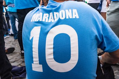 Napoli, İtalya - 23 Mayıs 2025: Mavi Diriliş: Napoli Zaferleri ve Scudetto, Futbol İddiaları. İtalya