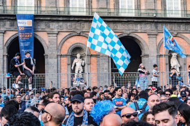 Napoli, İtalya - 23 Mayıs 2025: Mavi Diriliş: Napoli Zaferleri ve Scudetto, Futbol İddiaları. İtalya