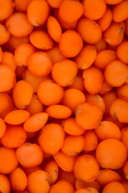 Kırmızı mercimeklerin arkaplanı, görünümü kapat