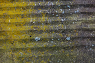 Çizik ve çatlaklarla kaplı metal doku. 