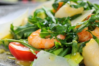 Sebzeli taze salata. yakın - yakın görünüm