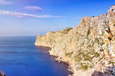 Majorca Mallorca landscape nature Mediterranean Sea Spain Cap Formentor copy space