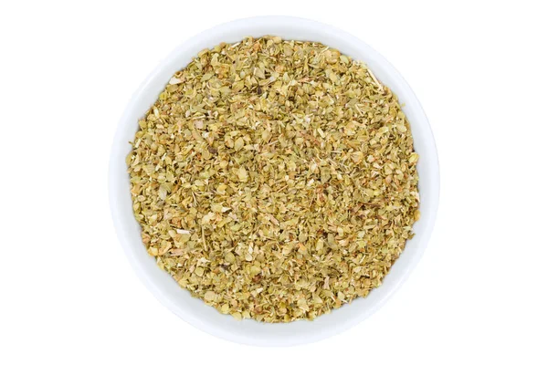 Tarragon Spice Herb Bowl Isolated White Background — Stockfoto