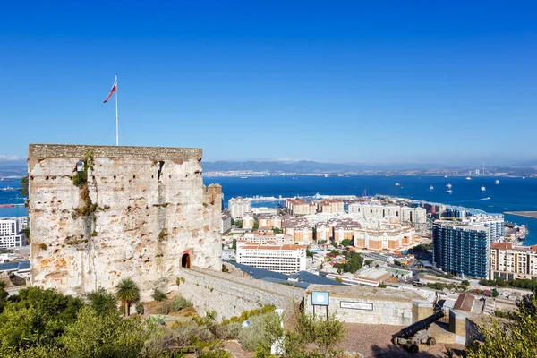 Gibraltar Moorish Castle port Mediterranean Sea travel traveling town overview travelling