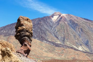 Kanarya Adaları 'ndaki Tenerife adasındaki Teide volkanının zirvesi İspanya' nın en yüksek dağına çıkar.