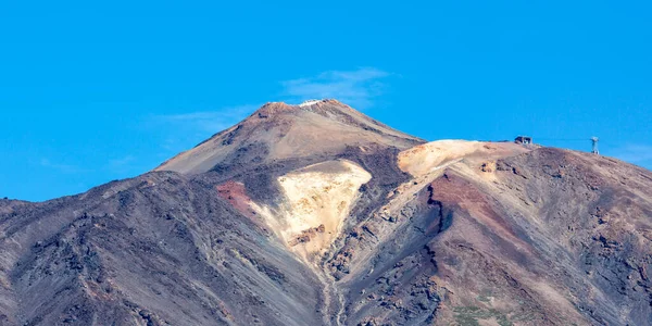Piek Van Vulkaan Teide Tenerife Eiland Canarische Eilanden Panorama Reizen — Stockfoto
