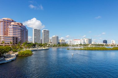 West Palm Beach, ABD 'de su seyahati ile Skyline