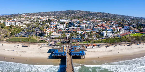 Αεροφωτογραφία Του San Clemente Καλιφόρνια Προβλήτα Και Παραλία Θάλασσα Διακοπές — Φωτογραφία Αρχείου