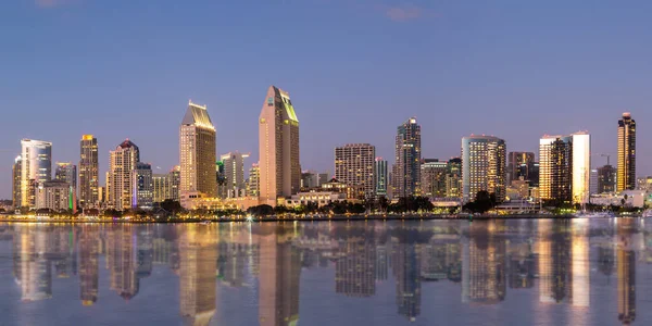San Diego Belvárosa Látkép Vízparti Panoráma Utazás Kaliforniában Egyesült Államokban — Stock Fotó