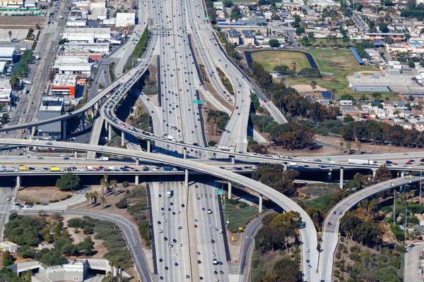 Luchtfoto Van Snelweg San Diego Century Freeway City Traffic Los — Stockfoto