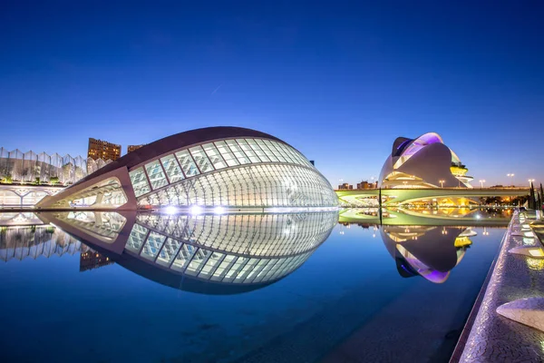 Valencia Spagna Febbraio 2022 Ciutat Les Arts Les Ciencies Architettura — Foto Stock