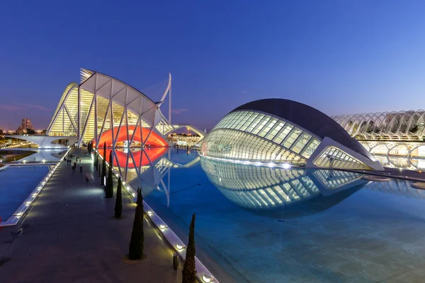 Valencia Spanyol Februari 2022 Ciutat Les Arts Les Ciency Arsitektur — Stok Foto