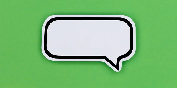 Speech Bubble Copyspace Copy Space Communication Concept Talking Say Panorama — Stock Photo, Image