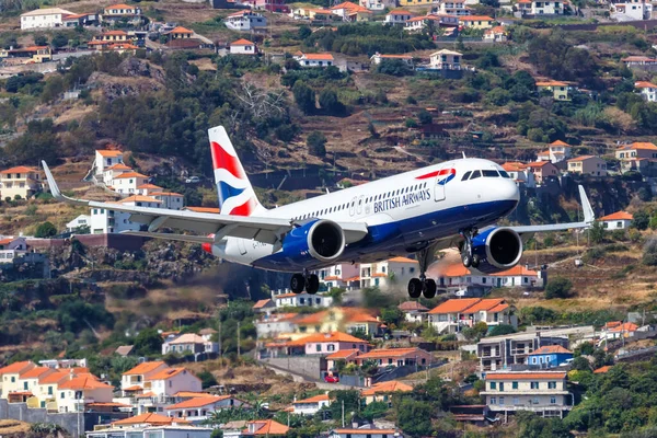 Funchal Portugal September 2022 British Airways Airbus A320Neo Airplane Funchal — Stock Photo, Image