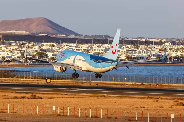 Lanzarote Spain September 2022 Tui Boeing 737 800 Airplane Lanzarote — Stock Photo, Image