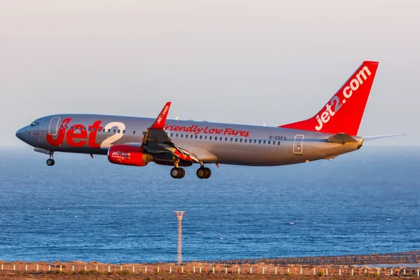 Tenerife Spagna Settembre 2022 Aeroplano Jet2 Boeing 737 800 All — Foto Stock