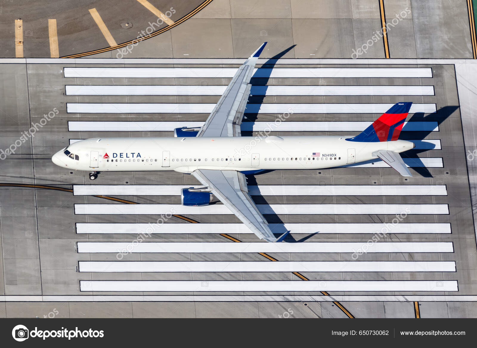 Лос Анджелес Сша Ноября 2022 Года Самолет Delta Air Lines.