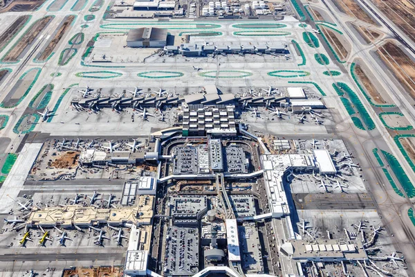 Los Ángeles Estados Unidos Noviembre 2022 Vista Aérea Del Aeropuerto — Foto de Stock