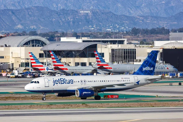 Λος Άντζελες Ηνωμένες Πολιτείες Νοεμβρίου 2022 Jetblue Airbus A320 Αεροπλάνο — Φωτογραφία Αρχείου