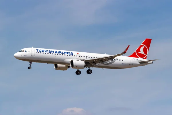 Frankfurt Deutschland August 2022 Turkish Airlines Airbus A321Neo Flugzeug Auf — Stockfoto