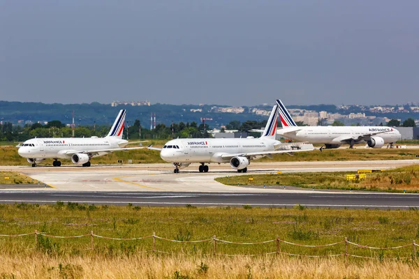 Paryż Francja Czerwca 2022 Samoloty Air France Lotnisku Paris Orly — Zdjęcie stockowe
