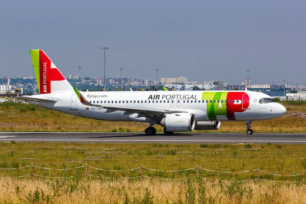Parigi Francia Giugno 2022 Tap Air Portugal Airbus A320Neo Aeroplano — Foto Stock