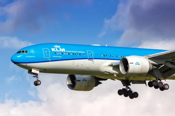 Amsterdam Nizozemsko Října 2022 Klm Boeing 777 200Er Letadlo Letišti — Stock fotografie