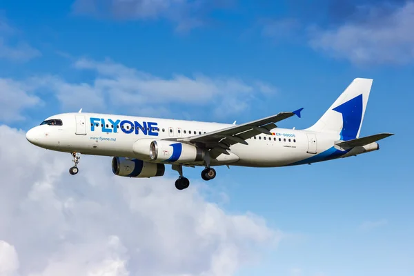 Amsterdam Netherlands October 2022 Flyone Airbus A320 Airplane Amsterdam Schiphol — Stock Photo, Image