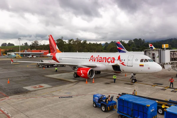 Medellin Colombia April 2022 Avianca Airbus A320 Airplane Medellin Rionegro — Stock Photo, Image