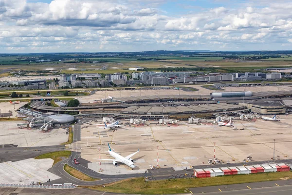 Paris France June 2022 Aerial View Charles Gaulle Airport Terminal — Stock Photo, Image