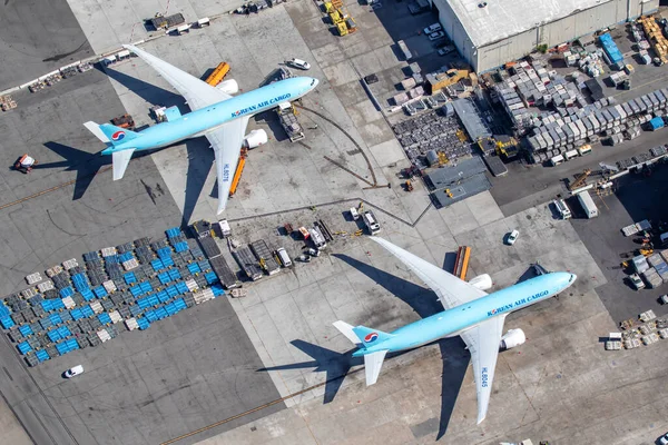Los Ángeles Estados Unidos Noviembre 2022 Korean Air Cargo Boeing —  Fotos de Stock