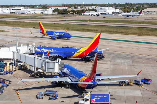 Dallas United States November 2022 Southwest Airlines Boeing 737 Airplanes — Stock Photo, Image