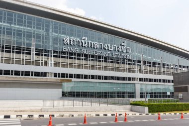 Bangkok, Tayland 14 Şubat 2023 Bang Sue Grand Tren İstasyonu Bangkok, Tayland.