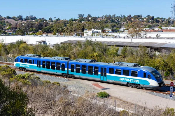 Oceanside Estados Unidos Noviembre 2022 Siemens Desiro Sprinter Commuter Rail —  Fotos de Stock