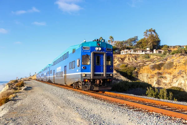 德尔马 Del Mar United States 2022年11月6日 美国德尔马的过山车通勤铁路列车 — 图库照片