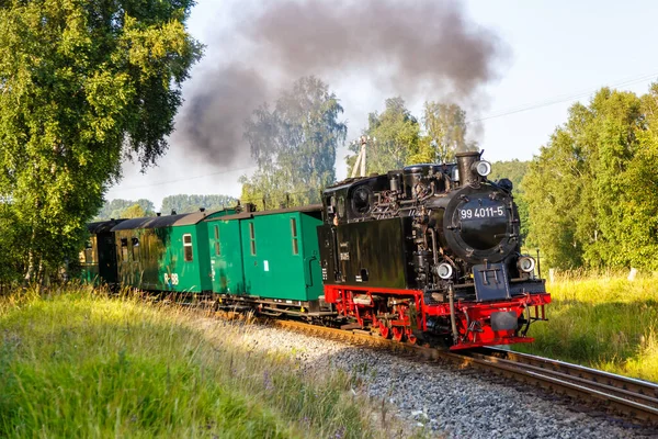 Rasender Roland Trem Vapor Locomotiva Ferroviária Serams Alemanha — Fotografia de Stock